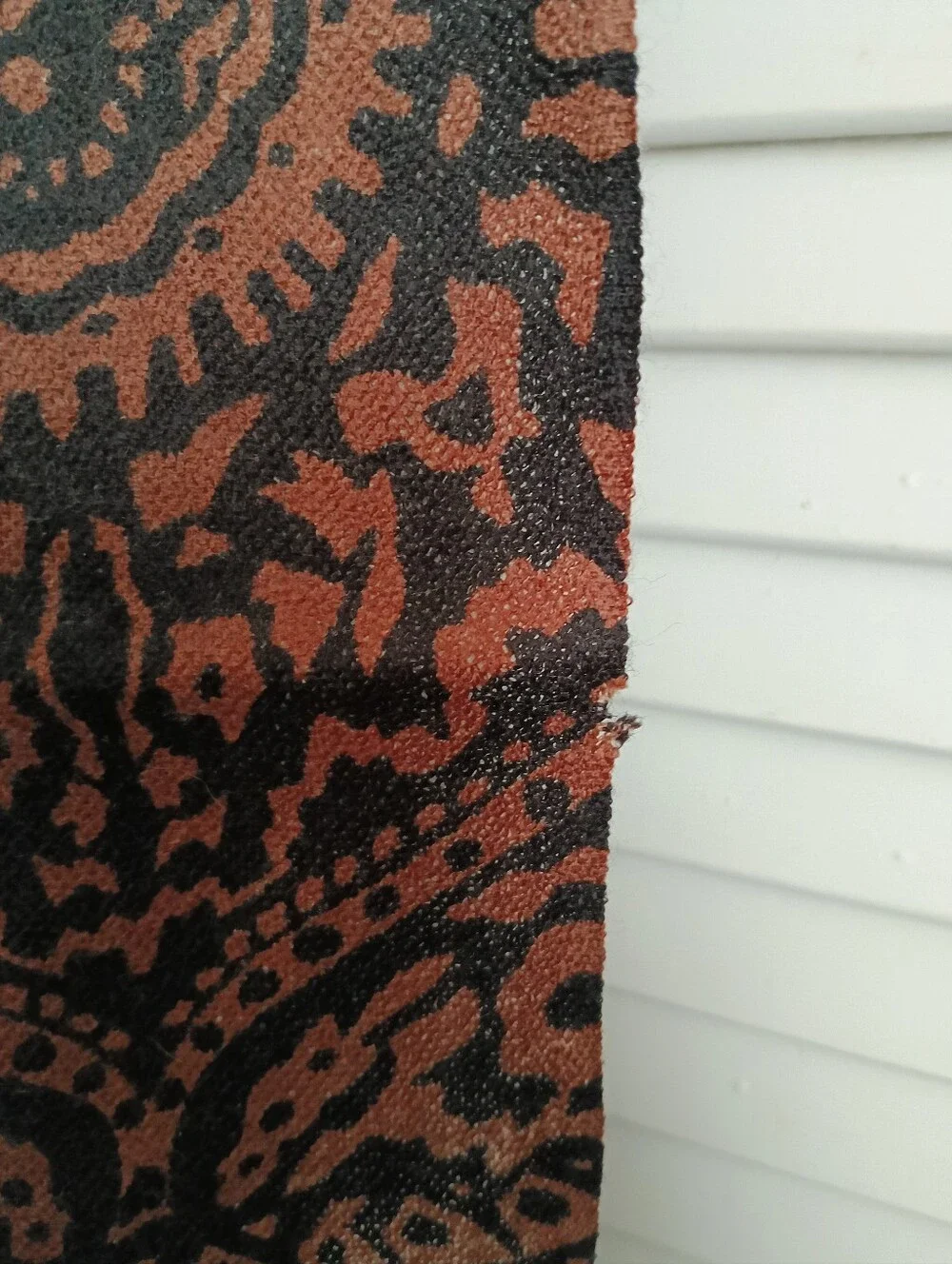 Cream, Tan, Brown & Black Long Paisley Scarf (72